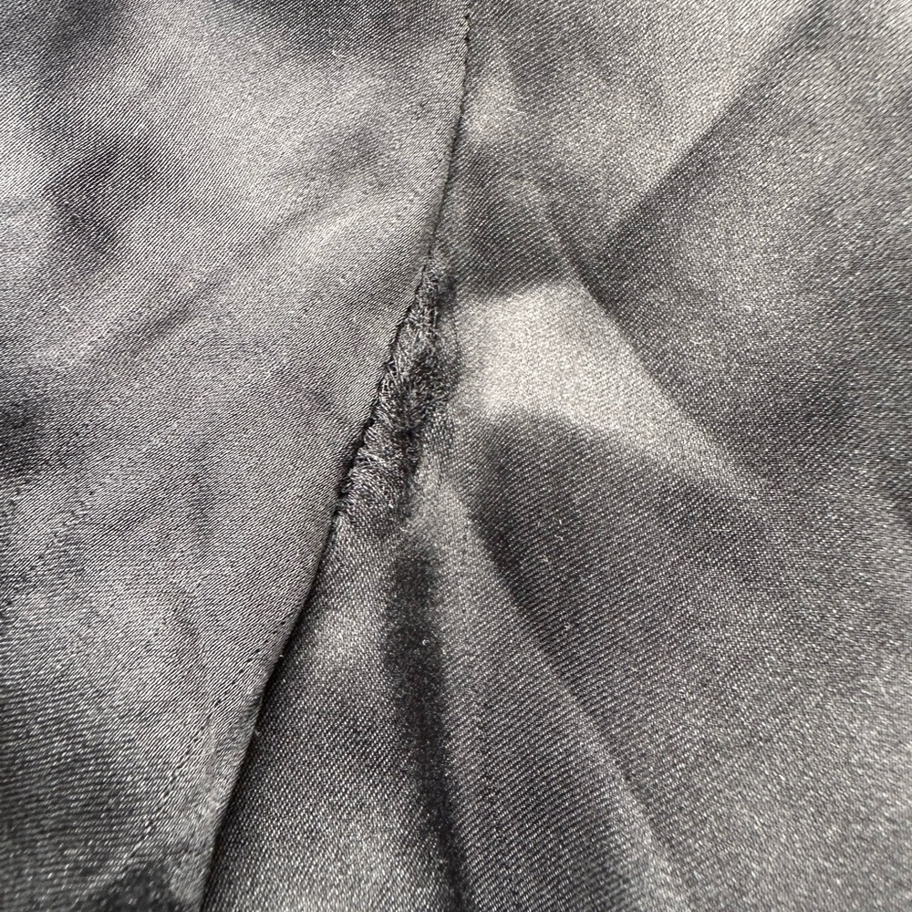 Jill Stuart Black Satin puff sleeve Top - Picture 6 of 7